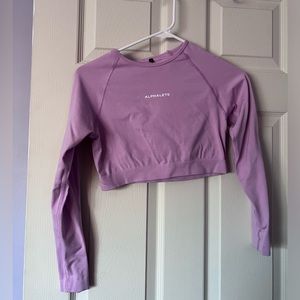 Alphalete pink crop top